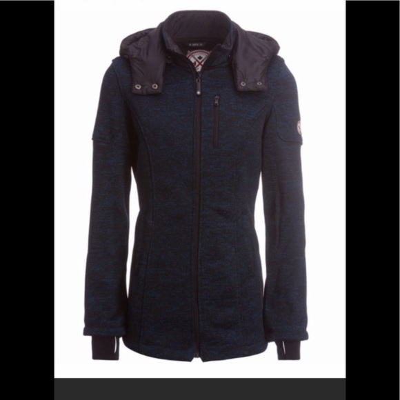 🔥Womens HFX Halifax Luna Knit Jacket/Coat-Blue🔥 - Picture 2 of 9